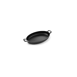 HENDI Mini récipient pour présenter et servir la nourriture, en forme de casserole, faitout, plateau de service, ne convient pas aux fours et aux fours à micro-ondes, 263x140x(H)37mm, mélamine, noir
