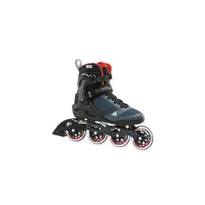 Rollerblade Macroblade 90 Rollers en Ligne pour Homme, Bleu/Orange, EU : 44 (UK : 9,5 / US : 10,5)
