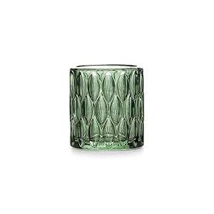 AmeliaHome Photophore en Verre Vert Bouteille 9 x 9,5 cm