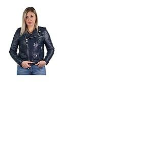 Schott NYC Blouson Perfecto en Cuir ref_31135 Indigo - Bleu - M