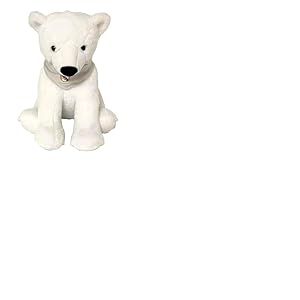 CyP Brands Real Madrid Poupée en Peluche Ours Polaire Blanc 30 cm Produit Officiel