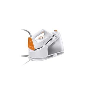 Braun CareStyle 1 Pro IS 1511 WH Centrale vapeur avec technologie FreeGlide 3D, vapeur verticale, fonction anti-gouttes, réservoir d'eau 1,7 l, 5,5 bar, 360 g/min, 2200 W, blanc/orange