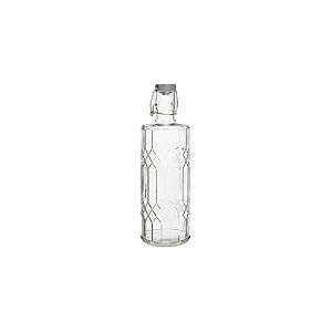 nisbets limited Olympia Olympia Geo Bouteille d'eau en verre avec bouchon &ndash; 1 litre (bo&icirc;te 6)