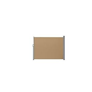 Gartenfreude Store latéral pour Balcon et terrasse, avec Montage au Sol, Brise-Vue, Protection Solaire, Store latéral 160 x 300 cm, Taupe