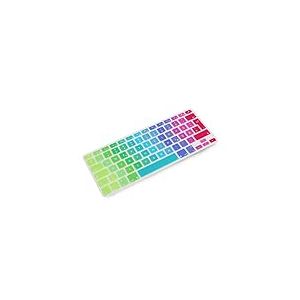 System-S Coque de Protection en Silicone pour Clavier Allemand QWERTZ pour MacBook Pro 13" 15" 17" iMac MacBook Air 13" Couleurs Arc-en-Ciel