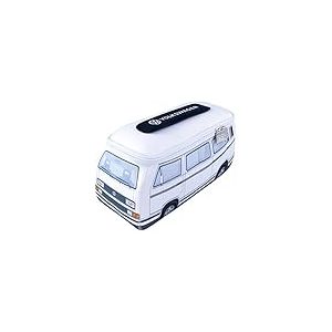 BRISA VW Collection Sac de Voyage, Trousse de Maquillage, Trousse de Toilette, néoprène Universal Volkswagen Combi T3 (Classic Bus/Blanc)