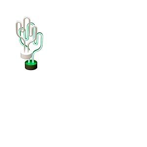 Classic Line 0896-014 Lampe LED en forme de cactus Blanc/vert 30 cm