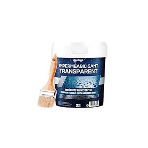 Plantawa etancheite toiture 2kg | Format du gel | Produit hydrofuge invisible, génère un film protecteur, résistant à l'eau et à l'humidité, agent anti fuite imperméable, resine etanche exterieur