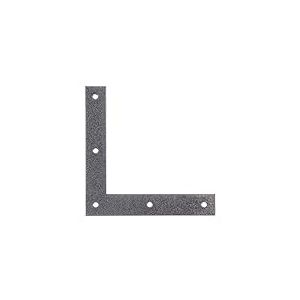 Alberts 822835 DURAVIS&reg; &Eacute;querre d'angle | en noir diamant, &agrave; couche duplex | taille 120 x 120 x 20 mm | kit de 40