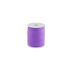 cyclingcolors 1x Cordon Cordelette Tress&eacute;e 4 mm 25 m polypropyl&egrave;ne Bracelet Pendentif Bijoux Collier Laisse Lacet Ceinture d&eacute;coration Couture, Violet Clair