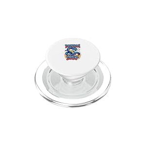 Dragon Drop Dessin animé drôle de Dragon Bleu | Fantaisie PopSockets PopGrip pour MagSafe