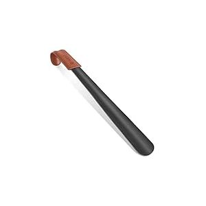 ZOMAKE Chausse Pied Long Metal 42cm - Grand Chausse-pied en Acier Inoxydable Chausse Pieds Avec Étui en Cuir,Chaussé Pied Facile à Utiliser(Noir-PL)