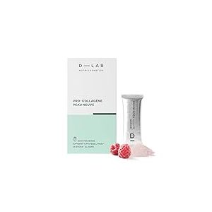 D-LAB Pro-Collag&egrave;ne Peau Neuve | 14 Sticks - Compl&eacute;ment Alimentaire Anti-&Acirc;ge | R&eacute;duit Visiblement les Rides, Hydrate en Profondeur avec une Formule Naturelle au Go&ucirc;t Framboise