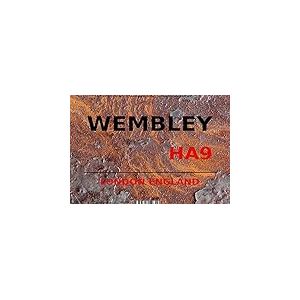 London Street Sign Blechschild Wembley Londres Ha9 Football Angleterre â€“ Rouille