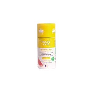 Pulpe de Vie - D&eacute;odorant Certifi&eacute; BIO Wonder Bras 55g - Anti-gaspi ! Pamplemousse - Protection Naturelle - Sans Produits Toxiques - Z&eacute;ro D&eacute;chet