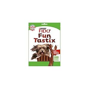 FIDO FUN TASTIX | Bâtonnets Torsadés Goût Bacon Et Fromage Pour Chien Adulte | Lot De 6 Sacs x 150 g