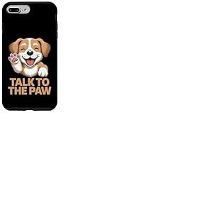 Talk to The Paw - Joli Design pour Amoureux des Chiens Coque pour iPhone 7 Plus/8 Plus