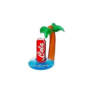 WIDMANN MILANO PARTY FASHION W 00020 - Porte-canettes gonflable en forme de palmier - 30 x 20 cm - Pour canettes et bouteilles, fête sur la plage et la piscine - Accessoire de fête, cadeau, été