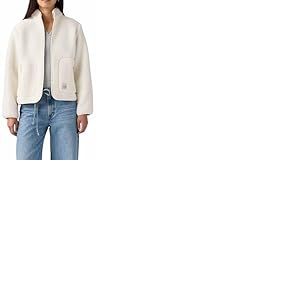 Levi's Sienna Whisper Veste Sherpa Blanc, Whisper White, XS