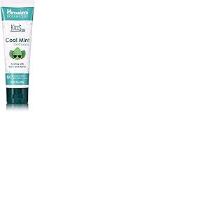 Hiamalaya Botanique Kids Toothpaste |Cool Mint Flavor|Reduces Plague Makes Teeth Stronger| Flouride Free, Vegan & Gluten Free- 80g