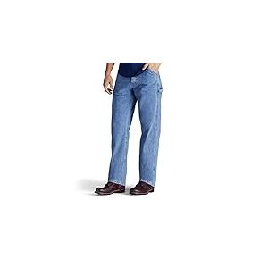 Lee Salopette pour Homme Coupe Droite Charpentier Jeanloose-fit Tischlerjeans Mit Geradem Bein Jeans, Pierre rétro, 36 W/30 L