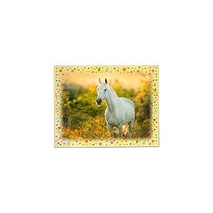 goldbuch 75 117 Chiara Sous-main lavable Motif cheval Jaune 49 x 38 x 0,4 cm