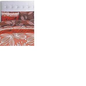 Casa Campo Home Housse de Couette de Champs Aspen Rouge/Marron Lit 150 (240 x 220/240 + 1/45 x 170 cm)