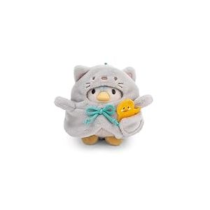 NICI Peluche Pingouin Waddle 8 cm avec Canard & Costume de Chat en boîte Cadeau 8,5x6,5x10 cm Bleu - Doudou, Mignon Jouet en Peluche à câliner et à Jouer, Une Excellente idée de Cadeau - 61143
