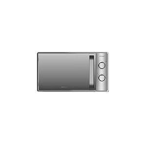 Cecotec Micro-ondes de 20 litres Grandheat 3060 Mirror. 700 W, 6 niveaux, revêtement anti-dirt iTech et technologie 3DWave, mode décongélation, minuteur argenté et porte effet miroir