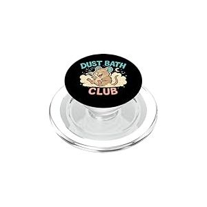 Dust Bath Club Funny Degu Scène PopSockets PopGrip pour MagSafe