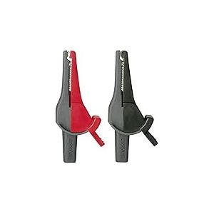 Beha Amprobe 370012 Jeu de pinces crocodiles de sécurité femelle 4 mm CAT III 1000 V, CAT IV 600 V rouge, noir