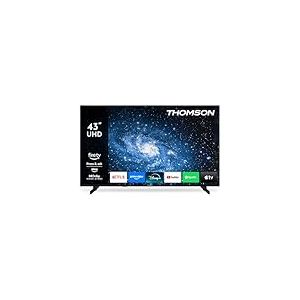 THOMSON 43 Pouces (109 cm) 4K UHD LED Smart TV avec Fire TV, Commande vocale Alexa, AirPlay, Wi-FI, Triple Tuner(c&acirc;ble/Satellite/antenne), Bluetooth 5.0, HDMI, USB, AV in, CI+, 43UF4S35