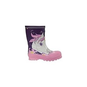 Viking Jolly Print Bottes de Pluie, Violet Multi, 27 EU Large