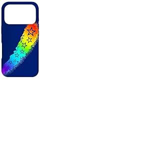 &Eacute;toiles color&eacute;es Galaxy aux Couleurs de l'arc-en-Ciel Coque pour iPhone 17 Pro