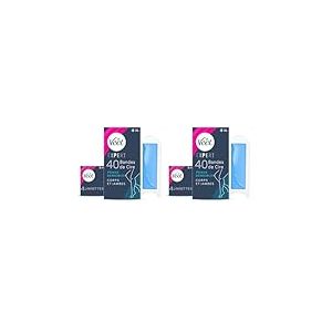 Veet EXPERT - 80 Bandes de Cire Froide Corps & Jambes - Peaux Sensibles - Finition Parfaite - Epilation Longue Durée - 2 x 40 unité