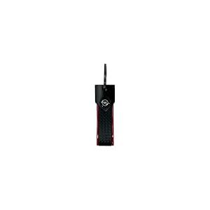 Porte-clés de Voiture Compatible avec Opel, résistant et Durable, Fermoir avec Anneau, idéal comme Cadeau, 90 x 20 mm (Rouge Logo Noir)
