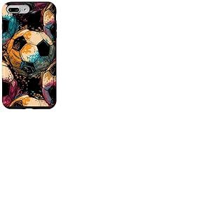 Footie Fan Football Motif Love Game Match of Football Marron Coque pour iPhone 7 Plus/8 Plus