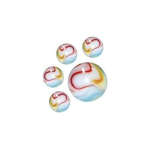 mesbilles - 25 Billes en Verre Unicorn : 24 Billes et 1 Calot