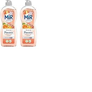 Mir Vaisselle - Secrets de Provence - P&ecirc;che de Vigne & Melon - Exp&eacute;rience Compl&egrave;te et Unique -Pouvoir D&eacute;graissant -Sans Conservateurs - Sans Allerg&egrave;nes Parfum - Respect de la Peau - Bouteille de 675ml