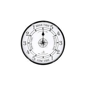 WEEGEEKS Horloge Nautique en métal et Aluminium pour décoration Murale, Accessoires de Bateau (Style A)