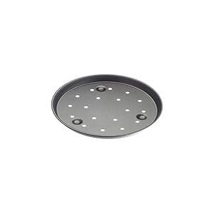 Lacor-67824-PERFORATED PIZZA PAN,ALUMINIUM 24, Noir