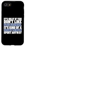 Drapeau Football Is For Smart People Funny Flag Football Coque pour iPhone SE (2020) / 7 / 8