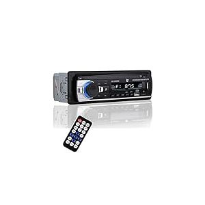 NK Autoradio Bluetooh - Fonction AUX, Fadio FM 87,5-108Mhz AMS, Lecteur MP3 et Double Port USB, St&eacute;r&eacute;o FM, Mains Libres St&eacute;r&eacute;o 4x40W, T&eacute;l&eacute;commande, &Eacute;cran LCD, iOS & Android