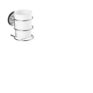 WENKO Vacuum-Loc&reg; Porte gobelet Milazzo Fixer sans percer Chrom&eacute;