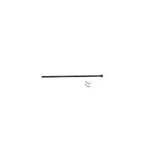 ATELIERS 28 2 x Tringle de vitrage Extensible avec Embout Boule - Ronde diamètre 7 - Métal (Noir