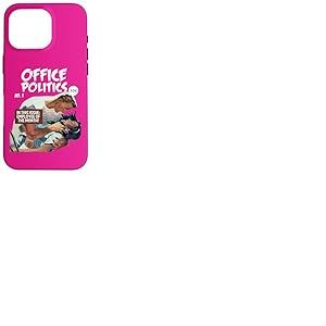 Fun Work Place Retro Romance Comic Book Parodie Coque pour iPhone 16 Pro