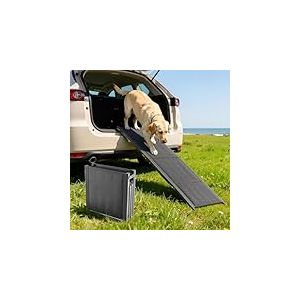 VEVOR Rampe pour Chien 180 x 50,8 cm Rampe Acc&egrave;s Voiture Pliable pour Chiens Moyens Grands 113 kg Surface Antid&eacute;rapante Tissu Oxford pour Animaux de Compagnie Ext&eacute;rieur, Compatible avec SUV Camions