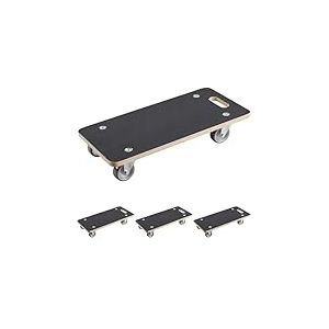Meister 822010 Chariot à roulettes - Plaque Sérigraphie - Roues en PU - 590 x 290 mm 200 kg (Lot de 4)