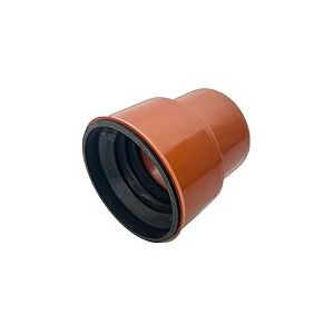 KG Transition DN 110 Tube en fonte, connecteur PVC-U, raccord de raccordement, avec joint, pour syst&egrave;mes de drainage externes, joint en caoutchouc, installation d'eaux us&eacute;es, syst&egrave;me de tuyau de canal