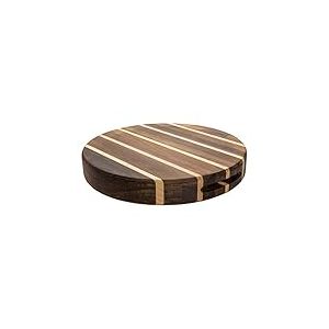 Rockingham Forge Planche à découper ronde de bois composite 35 cm – Pour la cuisine, la préparation et le service de pizza, fromage, pain & charcuteri – Planche à grain fin d'acacia et de bois d'hévéa